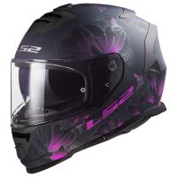 LS2 FF800 STORM II-06 BURST helma matná-černá/růžová